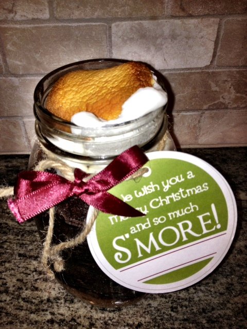 S'mores Cake in a Jar